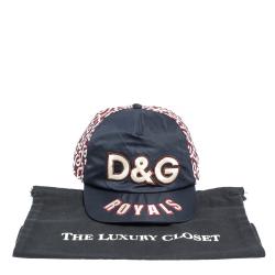 Pre Owned Dolce & Gabbana Multicolor Nylon DG Logo Print Baseball Cap XL