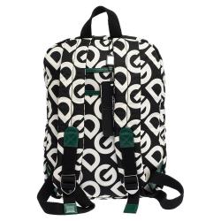 Pre Owned Dolce & Gabbana Black DG Mania Print Nylon Backpack