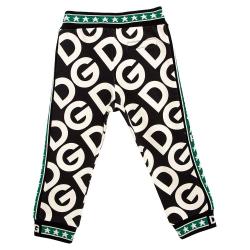 Pre Owned Dolce & Gabbana Multicolor DG Mania Print Jersey Track Pants 24-30 Months