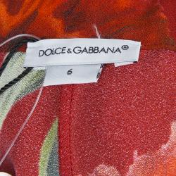 Pre Owned بنطلون فيزون دولتشي آند غابانا أحمر مورد 6 سنوات