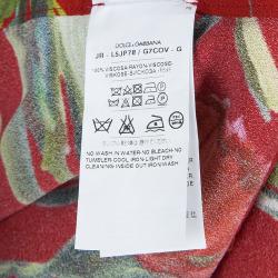 Pre Owned بنطلون فيزون دولتشي آند غابانا أحمر مورد 6 سنوات