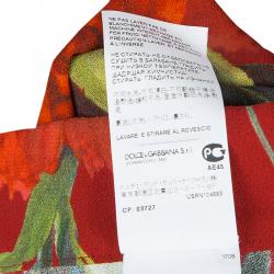 Pre Owned بنطلون فيزون دولتشي آند غابانا أحمر مورد 6 سنوات