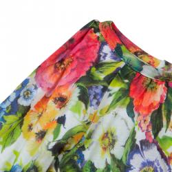 Pre Owned فستان اطفال دولتشي أند غابانا كم طويل نقوش أزهار (بناتي)