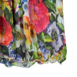 Pre Owned فستان اطفال دولتشي أند غابانا كم طويل نقوش أزهار (بناتي)