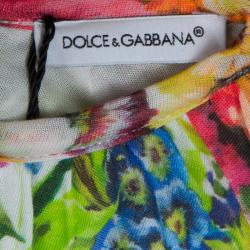 Pre Owned فستان اطفال دولتشي أند غابانا كم طويل نقوش أزهار (بناتي)