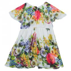 Pre Owned Dolce & Gabbana Floral Short Sleeve Dress 6-9 Months 