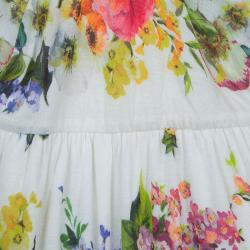 Pre Owned Dolce & Gabbana Floral Short Sleeve Dress 6-9 Months 