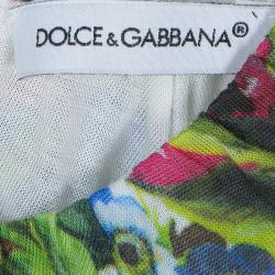 Pre Owned Dolce & Gabbana Floral Short Sleeve Dress 6-9 Months 