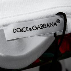 Pre Owned Dolce & Gabbana Multicolor Portofino Polka Dot Print Cotton T Shirt 18-24 Months