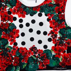 Pre Owned Dolce & Gabbana Multicolor Portofino Polka Dot Print Cotton T Shirt 18-24 Months