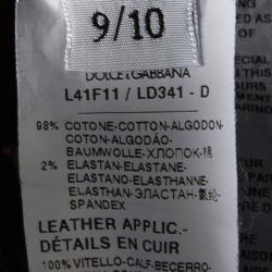 Pre Owned Dolce & Gabbana Indigo Dark Wash Denim Faded Effect Stretch Jeans 9 Yrs