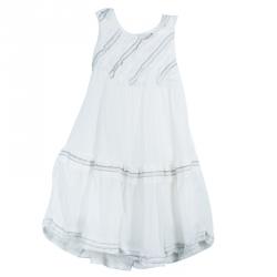 Scervino Street Girls White Bodice Detail Sleeveless Dress 6