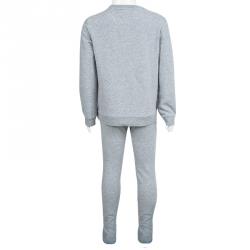 Gucci Kids Grey Floral Embroidered Tracksuit 6 Yrs
