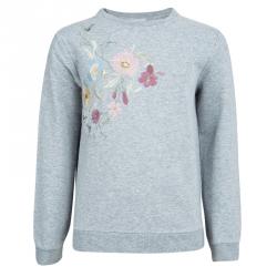 Gucci Kids Grey Floral Embroidered Tracksuit 6 Yrs