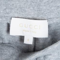 Gucci Kids Grey Floral Embroidered Tracksuit 6 Yrs