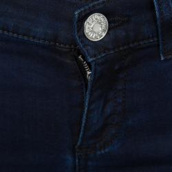 Pre Owned Gucci Indigo Dark Wash Faded Effect Denim Skinny Jeans 4 Yrs