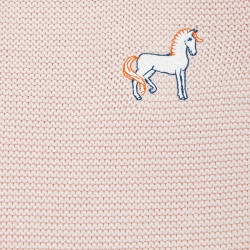 Pre Owned Hermes Pink Cotton Knit Cabriole Baby Gift Set 6M