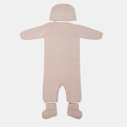 Pre Owned Hermes Pink Cotton Knit Cabriole Baby Gift Set 6M