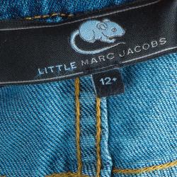 Pre Owned Little Marc Jacobs Blue Denim Buttondown Skirt 12 Yrs