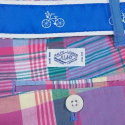 Pre Owned Ralph Lauren Multicolor Checked Belted Bermuda Shorts 8 Yrs