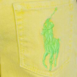 Pre Owned Ralph Lauren Yellow Denim Bowery Skinny Jeans 3 Yrs