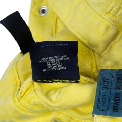 Pre Owned Ralph Lauren Yellow Denim Bowery Skinny Jeans 3 Yrs