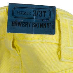 Pre Owned Ralph Lauren Yellow Denim Bowery Skinny Jeans 3 Yrs