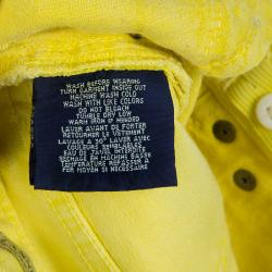 Pre Owned Ralph Lauren Yellow Denim Bowery Skinny Jeans 3 Yrs