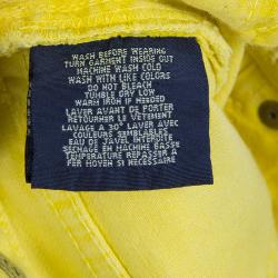 Pre Owned Ralph Lauren Yellow Denim Bowery Skinny Jeans 3 Yrs