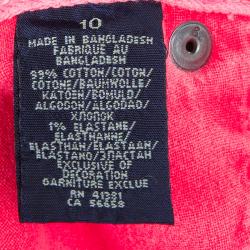 مملوكة مسبقًا بنطلون جينز سكيني رالف لورين باوري وردي مشع 10 سنوات