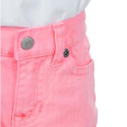 Pre Owned Ralph Lauren Neon Pink Denim Bowery Skinny Jeans 12 Months