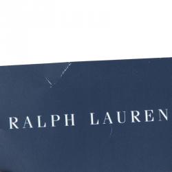 Pre Owned سويتر رالف لورين وتريكو سويدي بنمط شريطي أخضر 8/10 سنوات