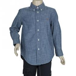 Pre Owned Ralph Lauren Indigo Chambray Long Sleeve Button-Down Shirt 4 Yrs