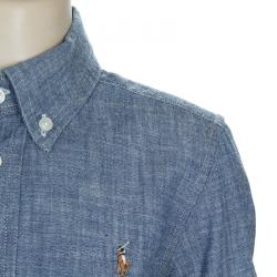 Pre Owned Ralph Lauren Indigo Chambray Long Sleeve Button-Down Shirt 4 Yrs