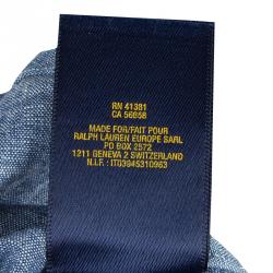 Pre Owned Ralph Lauren Indigo Chambray Long Sleeve Button-Down Shirt 4 Yrs
