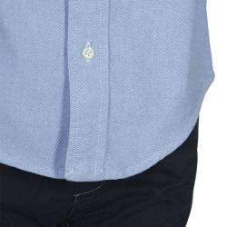 Pre Owned قميص رالف لورين أزرق مطرز بالشعار سنتين