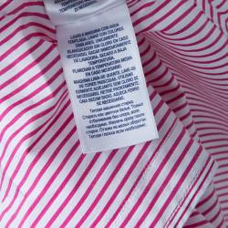 Pre Owned Ralph Lauren Red and White Striped Long Sleeve Buttondown Cotton Shirt 8 Yrs