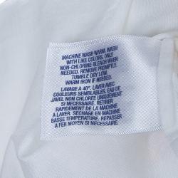 Pre Owned Ralph Lauren White Pintucked Lace Trim Ruffle Detail Long Sleeve Blouse 5 Yrs