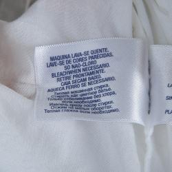 Pre Owned Ralph Lauren White Pintucked Lace Trim Ruffle Detail Long Sleeve Blouse 5 Yrs