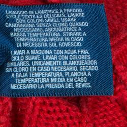 Pre Owned Polo By Ralph Lauren Red Cable Knit Crewneck Sweater 3 Yrs