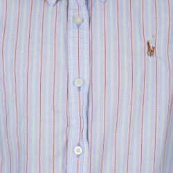 Pre Owned توب رالف لورين قطن مخطط بلا أكمام 8 سنوات