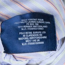 Pre Owned توب رالف لورين قطن مخطط بلا أكمام 8 سنوات