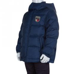 Tommy Hilfiger Blue Quilted Hooded Nirvada Down Jacket 3 Yrs