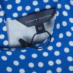 Tommy Hilfiger Blue Polka Dotted Dress and Bloomer Set 12 Months