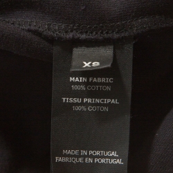 Vetements Black Washed Out Cotton Oversized Embroidered T-Shirt XS