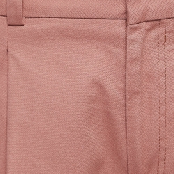Pre Owned Acne Studios Pink Cotton Pleated Trousers M