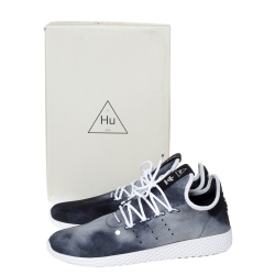 Pre Owned Pharrell Williams x Adidas Ombre Cotton Knit PW Tennis Hu Sneakers Size 45.5