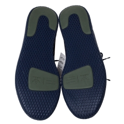 Pre Owned Pharrell Williams x Adidas Navy Blue Cotton Knit PW Tennis Hu Sneakers Size 46