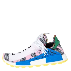 Pre Owned Pharrell Williams x Adidas Multicolor Cotton Knit PW Solar HU Sneakers Size 46