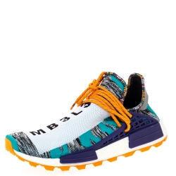 Pharrell Williams Multicolor Knit Solar Hu NMD Sneakers Size 46 Adidas | TLC